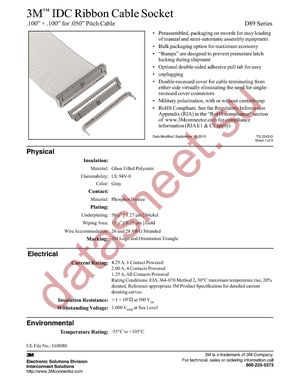 D89110-0101HK datasheet  