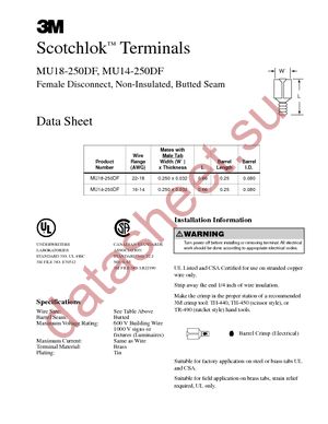 MU14-250DFK datasheet  
