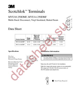 MVU14-250DMFK datasheet  