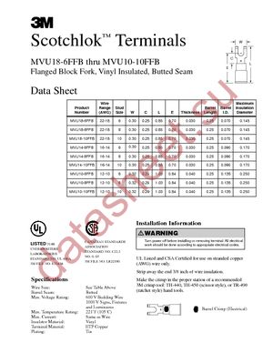 MVU14-8FFBK datasheet  