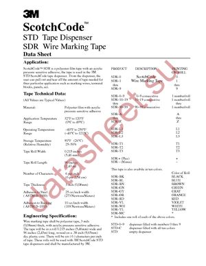 SDR-B datasheet  