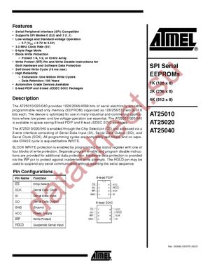 AT25010-10PC datasheet  