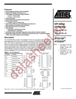 AT25256-10PC datasheet  