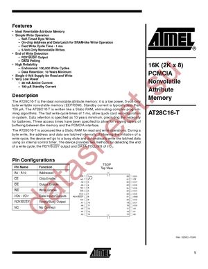 AT28C16-15TI datasheet  