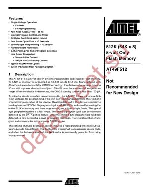 AT49F512-70TI datasheet  