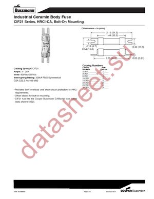 25CIF21 datasheet  