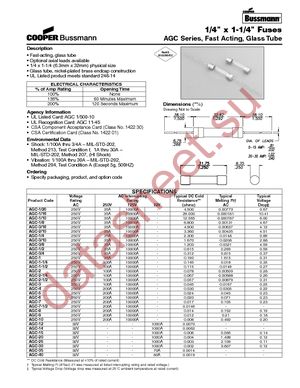 AGC-1-1/4-R datasheet  