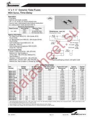 MDA-V-4-R datasheet  