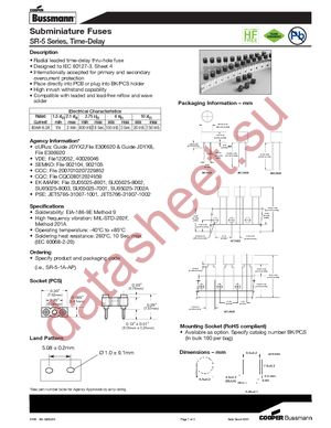 SR-5-100MA-BK datasheet  