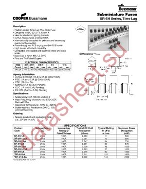 SR-5H-2A-BK datasheet  