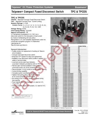 TPC-125 datasheet  