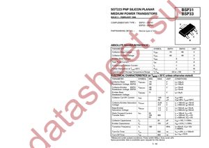 BSP31TA datasheet  