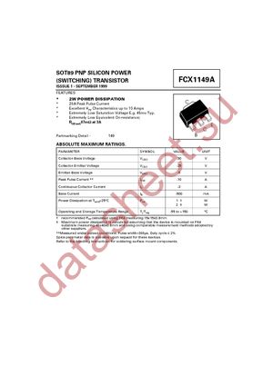 FCX1149ATA datasheet  