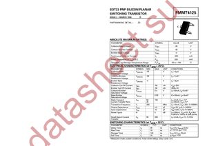 FMMT4125TA datasheet  