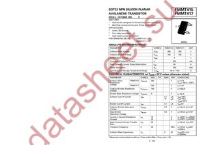 FMMT415TC datasheet  