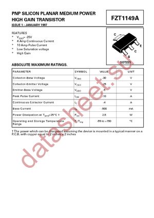 FZT1149ATC datasheet  