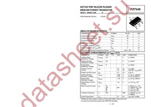 FZT549TC datasheet  