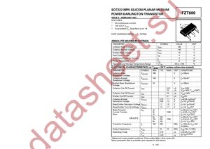 FZT600BTC datasheet  