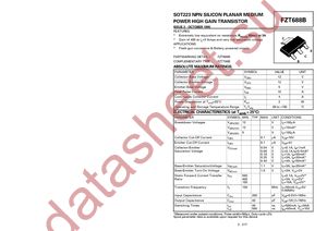 FZT688BTC datasheet  