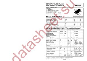 FZT758TC datasheet  