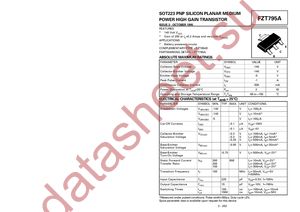 FZT795ATC datasheet  