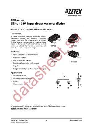 ZC834BTA datasheet  