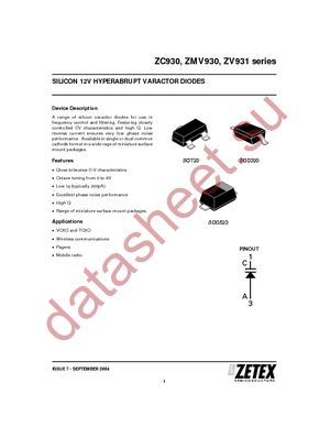 ZC930TC datasheet  