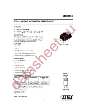 ZHCS350TC datasheet  