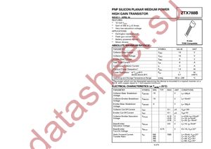 ZTX788BSTOA datasheet  