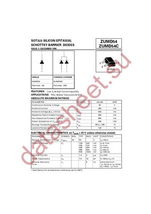 ZUMD54CTA datasheet  