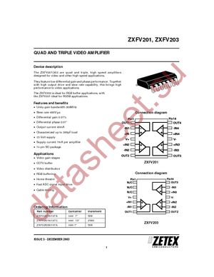 ZXFV201N14TA datasheet  