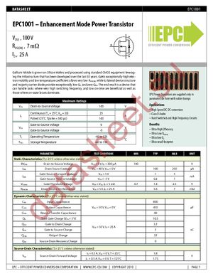 EPC1001 datasheet  