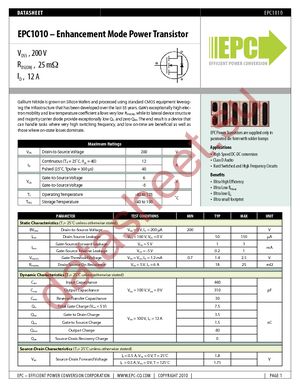 EPC1010 datasheet  