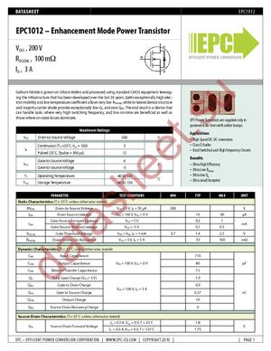 EPC1012 datasheet  