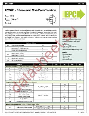 EPC1013 datasheet  