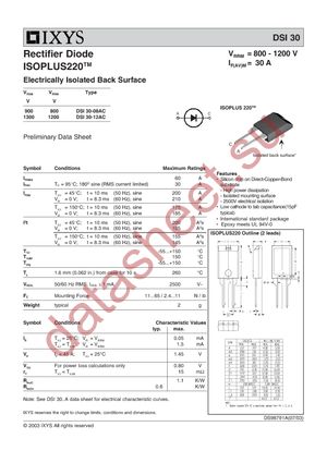 DSI30-08AC datasheet  