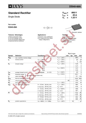 DSI45-08A datasheet  