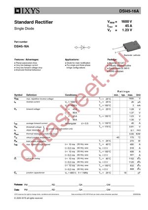 DSI45-16A datasheet  