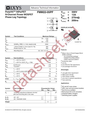 FMM22-05PF datasheet  