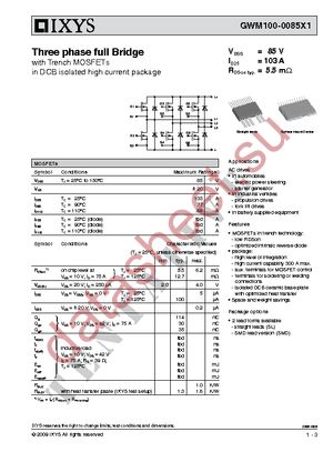 GWM100-0085X1-SMD datasheet  