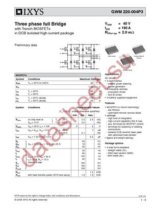 GWM220-004P3-SMD datasheet  