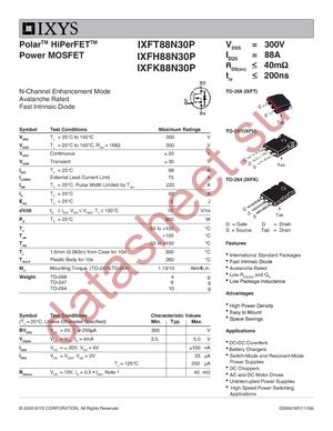 IXFH88N30P datasheet  