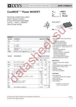 IXKR47N60C5 datasheet  