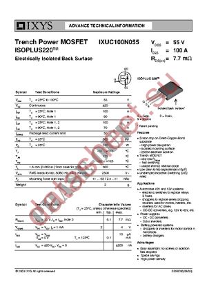 IXUC100N055 datasheet  