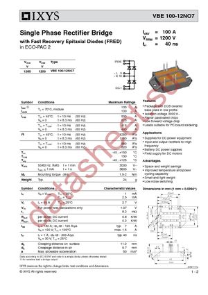 VBE100-12NO7 datasheet  