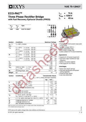 VUE75-12NO7 datasheet  