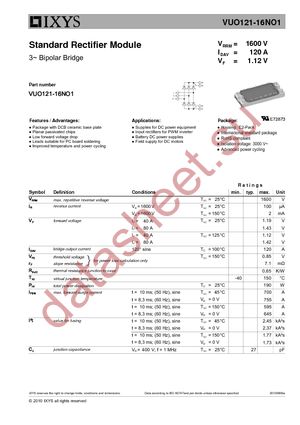 VUO121-16NO1 datasheet  