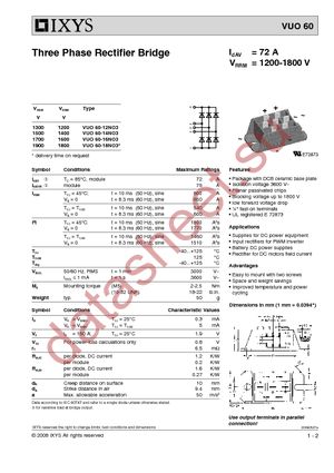 VUO60-18NO3 datasheet  