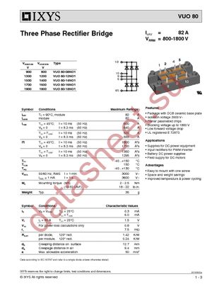 VUO80-16NO1 datasheet  