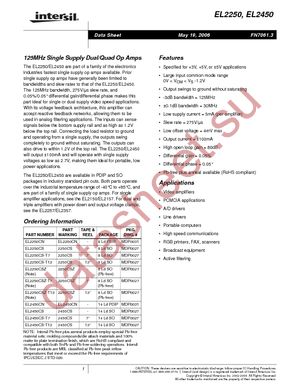 EL2250CS datasheet  